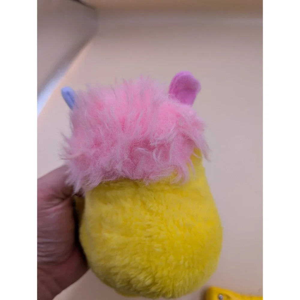 1986 Popples Potato Chip Yellow Plush Mini Stuffed Animal Vintage